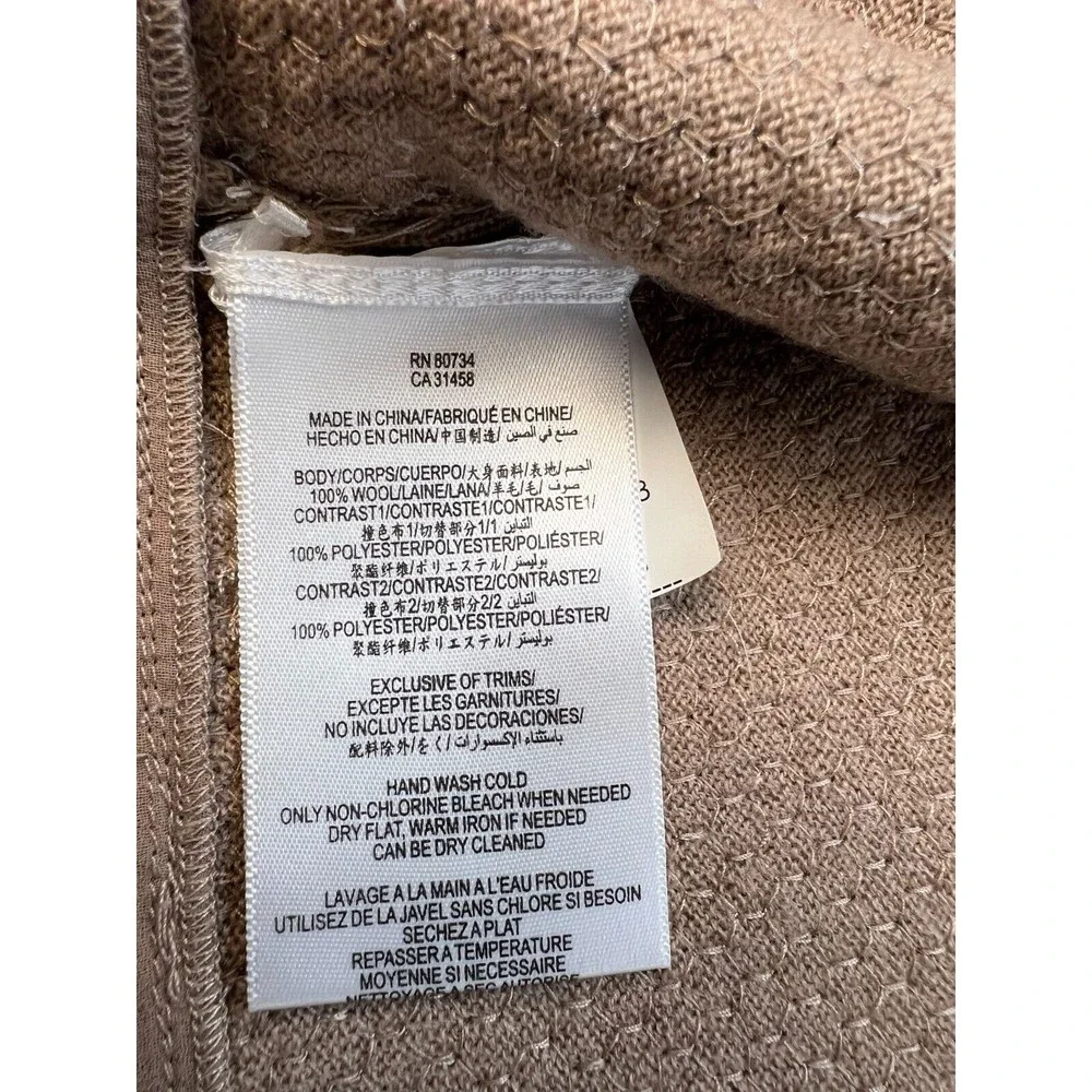 New BCBG Women Top XS Cropped Shrug Cardigan Short Sleeve Designer $248 now $99 - Picture 8 of 9